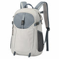 Mochila de senderismo 48 x 30 x 18 cm de tejido sintético gris con compartimentos y correas ajustables